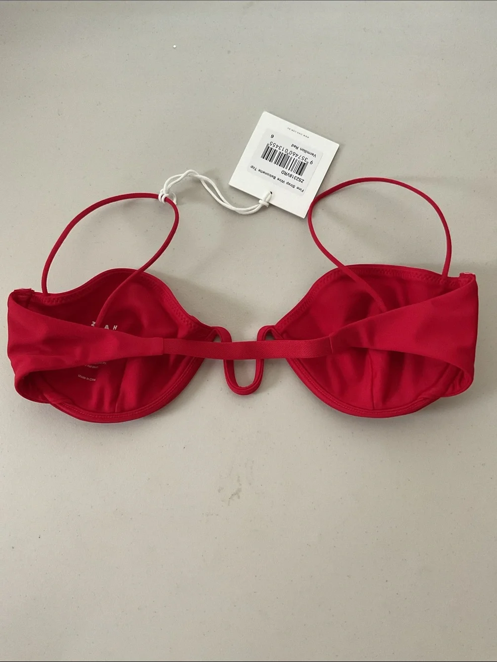 New With Tags Ziah  Red Underwire Bikini Set - Size 6
